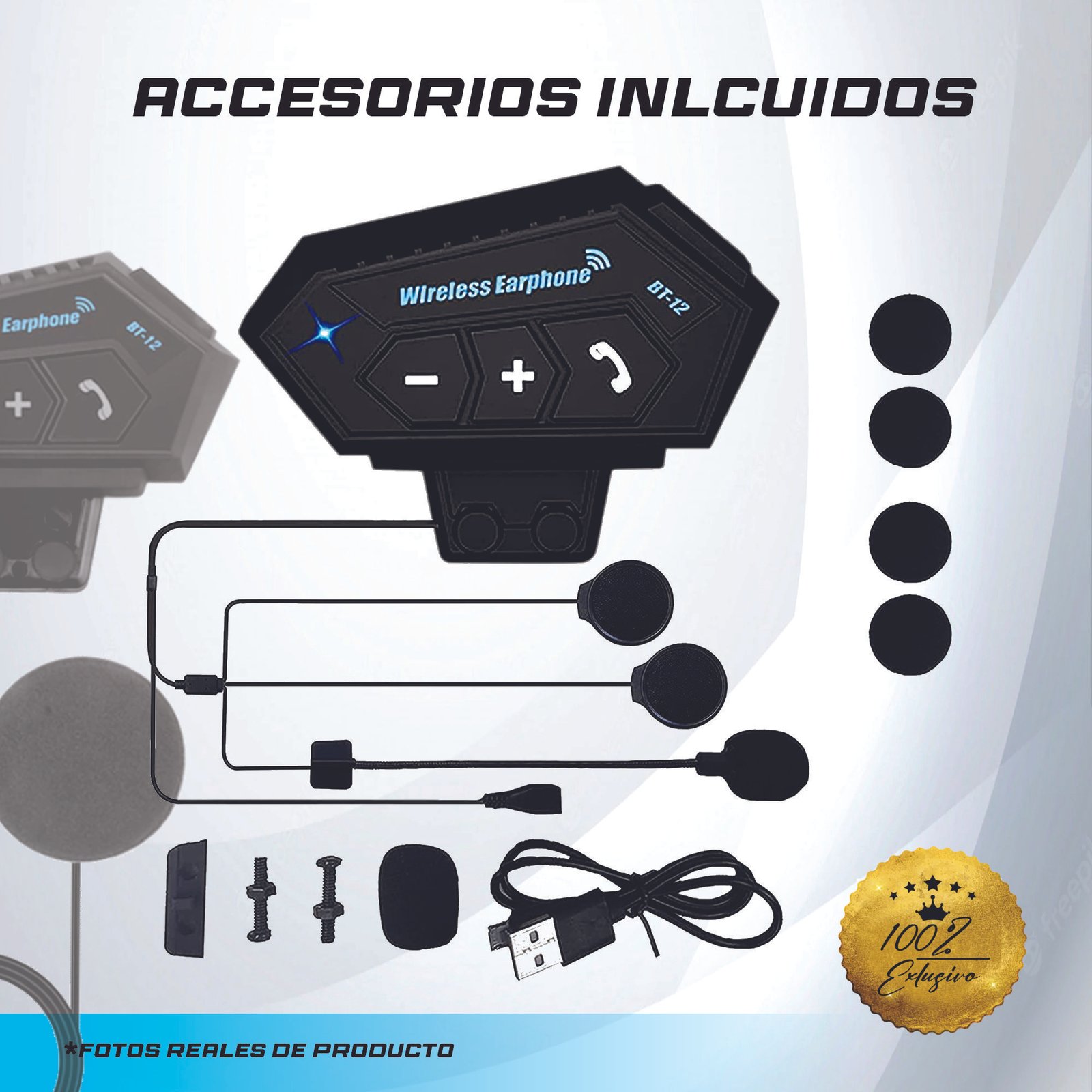 cómo instalar intercomunicador BT-12 Bluetooth económico para casco/  auriculares para casco de moto 