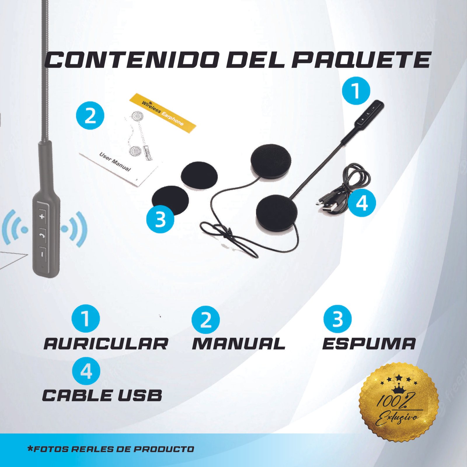 Auriculares Bluetooth Bt8 Para Casco De Moto Llamadas Musica – Tu Exosto